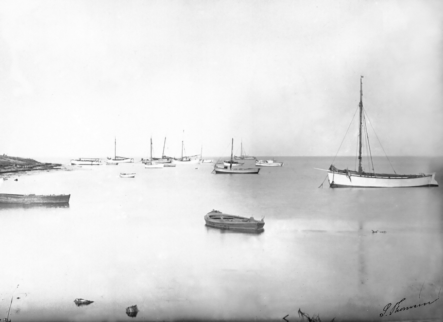 Sønderho havn før 1933 fotograferet af Sonnich Thomsen