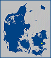 Danmarkskort med Bregentved