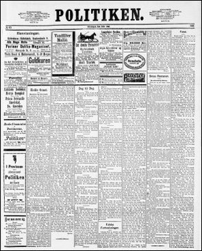 Politiken 21. juni 1892