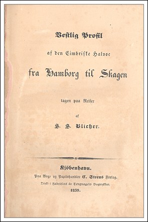 Vestlig Profil af den Cimbriske Halv&oslash;e 1839