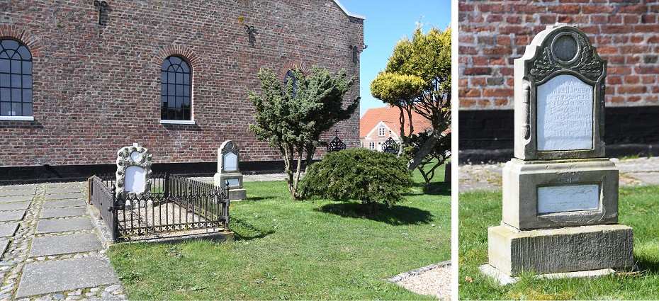 Gravstenene p&aring; S&oslash;nderho kirkeg&aring;rd