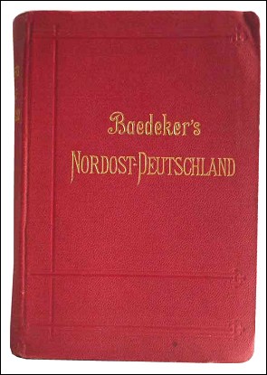 Baedekers rejsef&oslash;rer for Nord&oslash;st-Tyskland fra 1896 - Omslaget