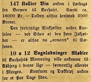 Vin, møbler, dækketøj og komfurer til Fanø Bad Vin, møbler, dækketøj og komfurer til Fanø Bad