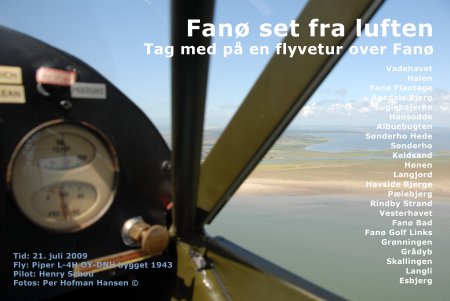 Tag med p&aring; flyveturen over Fan&oslash;