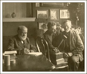 Evald Tang Kristensen g&oslash;r notater