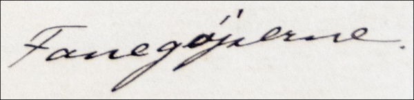 Niels H. Anthonisen skriver foneg&oslash;jsere i sit brev