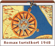 Romax' Turistkort med beskrivelse af Fan&oslash; 1948