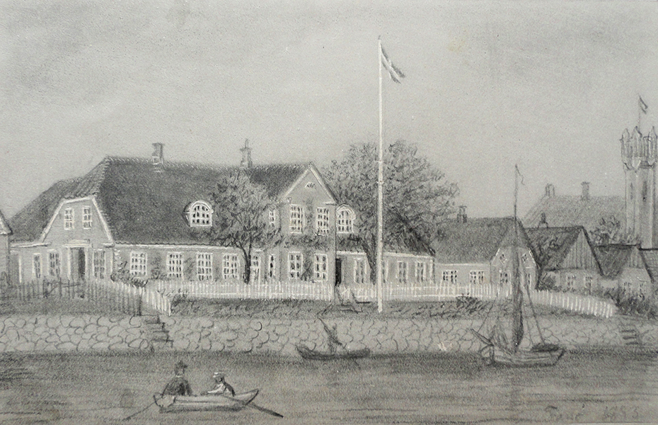 Fan&oslash; Krogaard 1883. Tegning udf&oslash;rt af Johanne Bork