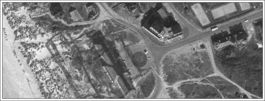 Luftfoto af Fanø Bad 1961