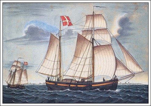 Galeasen H&aring;bet af S&oslash;nderho 1848