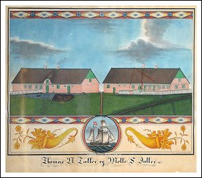 Thomas T&aelig;kkers hus og galeasen H&aring;bet