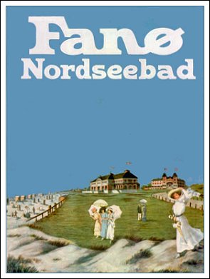 Turistplakat fra Fanø Nordsøbad