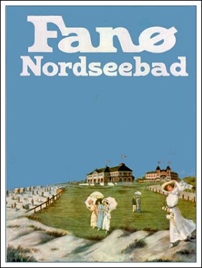 Turistplakat fra Fan&oslash; Nords&oslash;bad