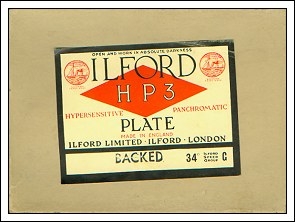 Ilford HP3 Hypersensitive Panchromatic