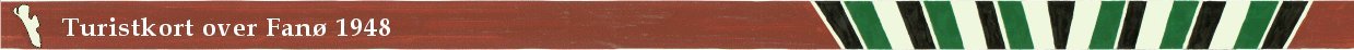 Romax Turistkort med beskrivelse af Fan&oslash; 1948