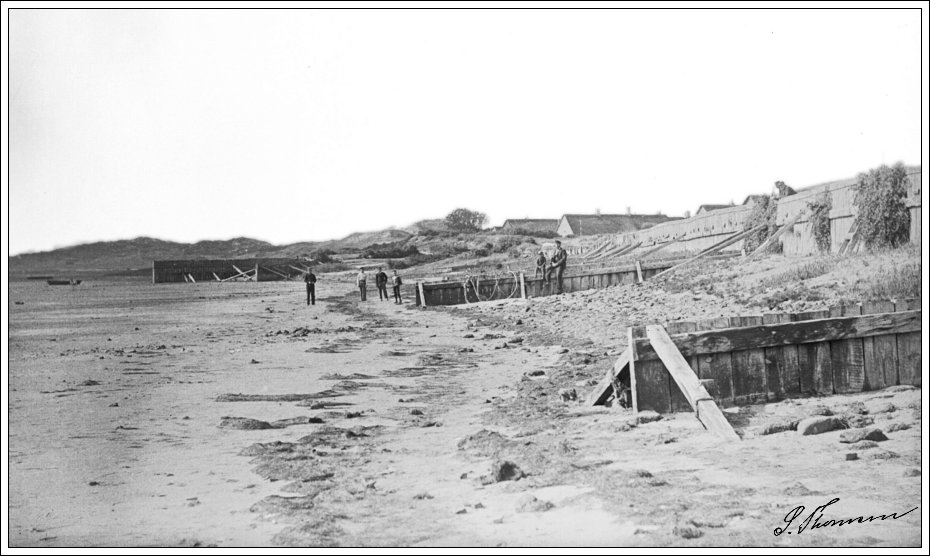 S&oslash;nderho Havn f&oslash;r 1933 set fra Kalvekrog. Fotograf Sonnich Thomsen