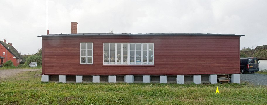 Det tidligere S&oslash;nderho Vagerhus. Nu snedkermester Gustav Petersens v&aelig;rksted