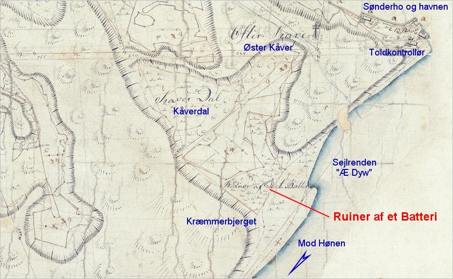 Ruiner af et kanonbatteri ved S&oslash;nderho