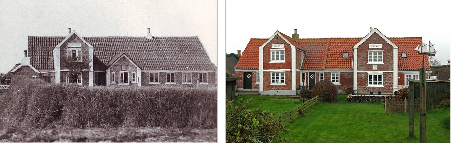 Peder Hansen Brinchs hus Helene og Ellen i &Oslash;ster Land f&oslash;r og nu