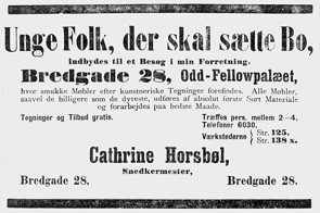 Snedkermester Cathrine Horsb&oslash;ls annonce