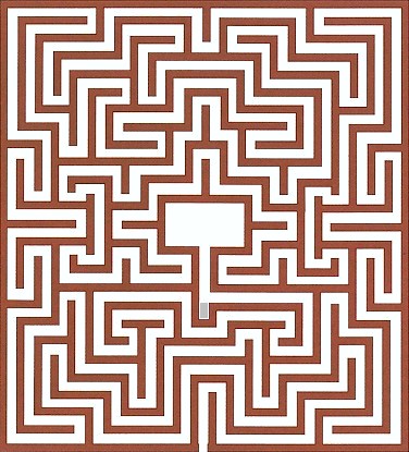 Labyrinten tegnet af Hans Koch