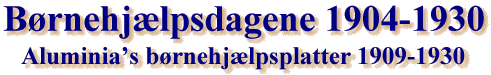 B&oslash;rnehj&aelig;lpsdagene